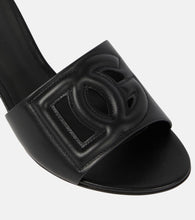 Dolce&Gabbana DG leather mules