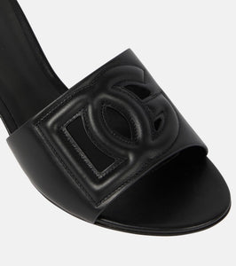 Dolce&Gabbana DG leather mules