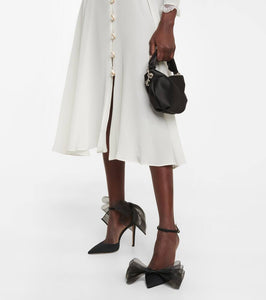 Jimmy Choo Averly 100 bow-trimmed pumps