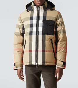 Burberry Burberry Check reversible down jacket