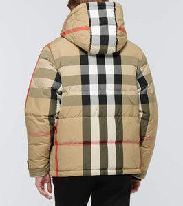 Burberry Burberry Check reversible down jacket