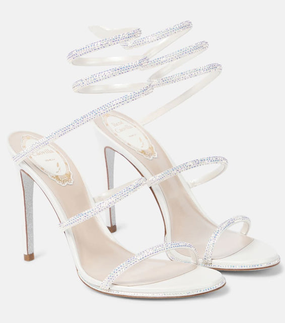 Rene Caovilla Cleo embellished leather sandals