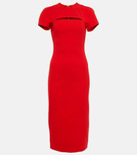 Victoria Beckham Peekaboo crêpe midi dress