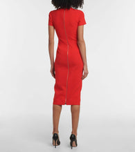 Victoria Beckham Peekaboo crêpe midi dress
