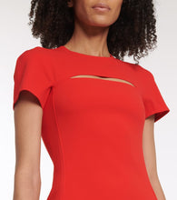 Victoria Beckham Peekaboo crêpe midi dress