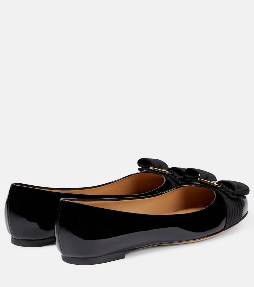 Ferragamo Varina patent leather ballet flats