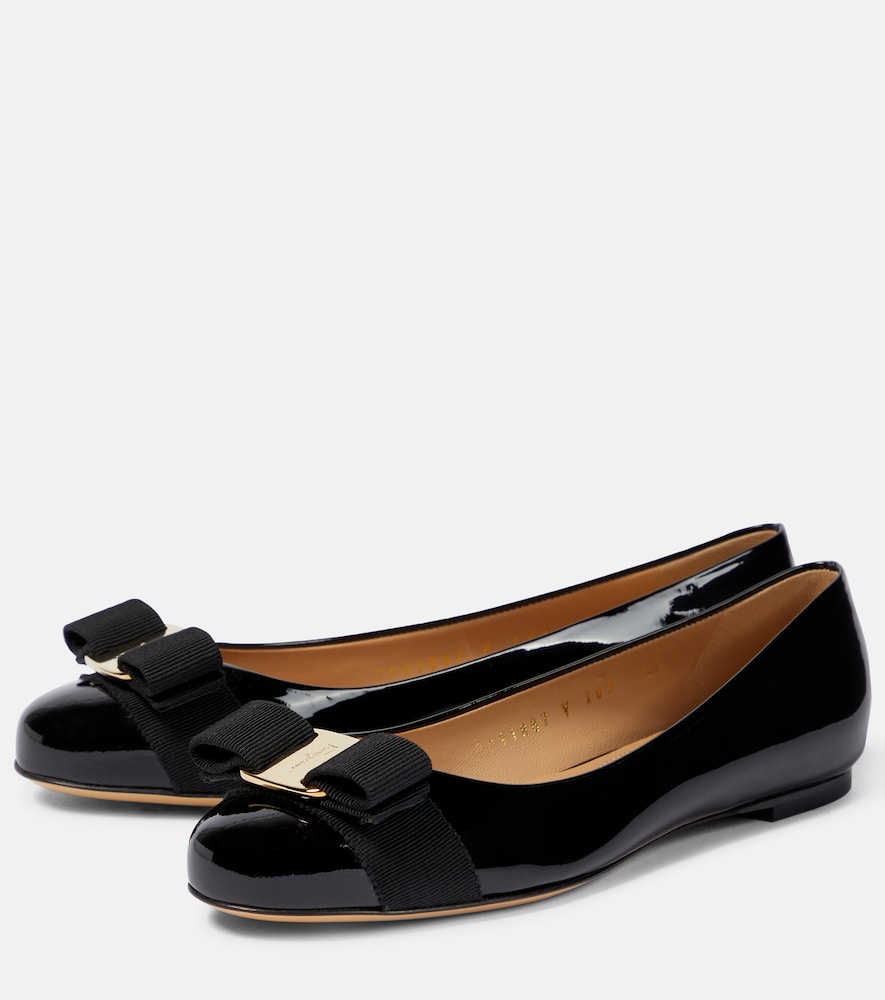Ferragamo Varina patent leather ballet flats