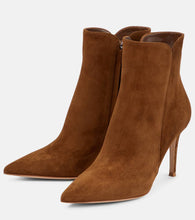 Gianvito Rossi Levy 85 suede ankle boots