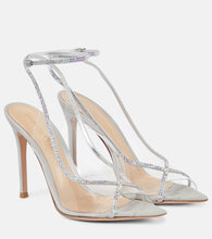 Gianvito Rossi Crystelle 105 embellished PVC sandals