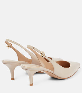 Gianvito Rossi Ribbon Sling leather slingback pumps