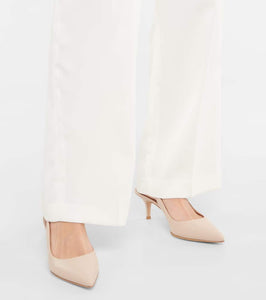 Gianvito Rossi Ribbon Sling leather slingback pumps
