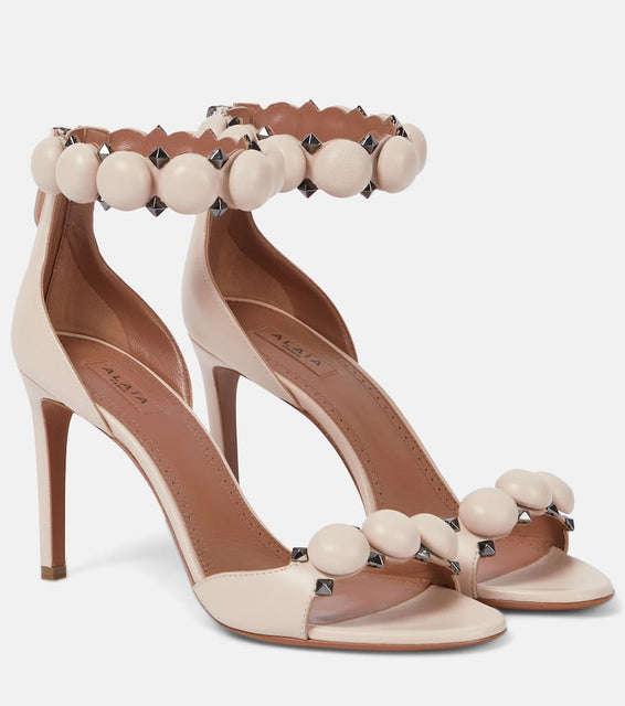 Alaia La Bombe 90 leather sandals