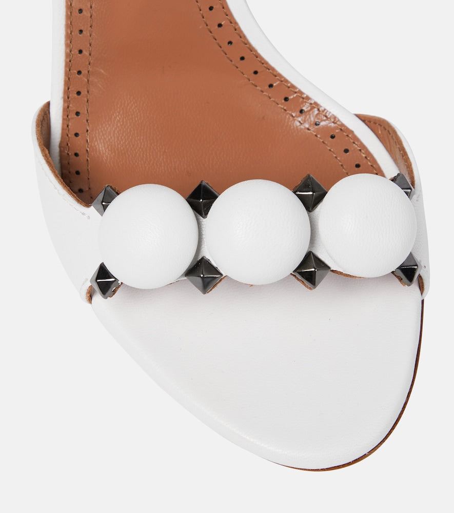Alaia La Bombe 90 leather sandals