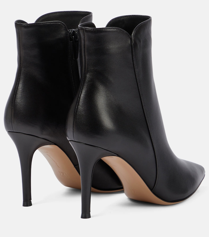 Gianvito Rossi Levy 85 leather ankle boots