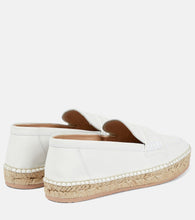 Gianvito Rossi Lido leather espadrille loafers