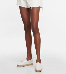 Gianvito Rossi Lido leather espadrille loafers
