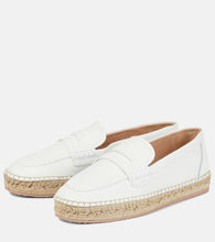 Gianvito Rossi Lido leather espadrille loafers