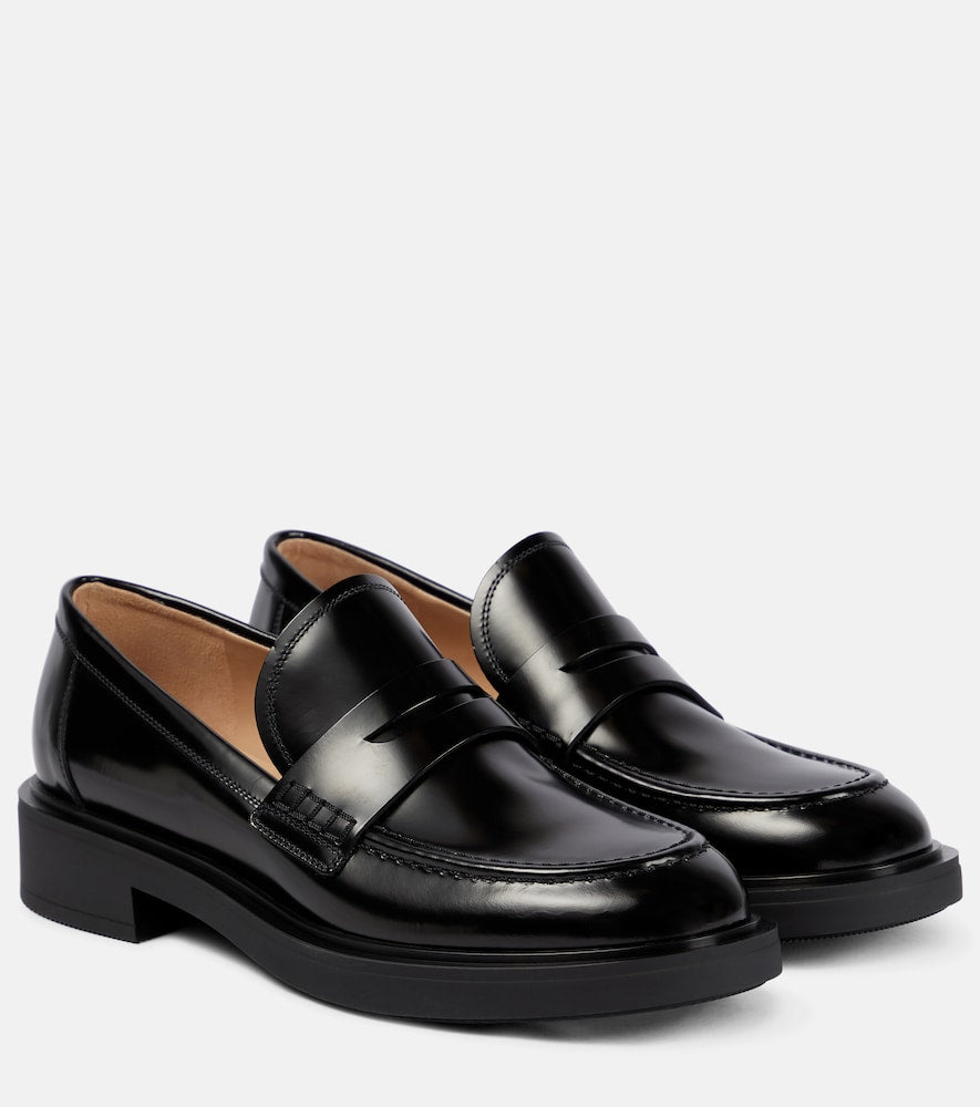 Gianvito Rossi Harris leather loafers - Gianvito Rossi Harris 皮革乐福鞋
