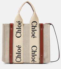 Chloe Woody Small canvas tote - Chloe Woody 小号帆布手提包