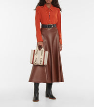 Chloe Woody Small canvas tote