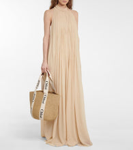 Chloe x Mifuko Woody Large raffia tote