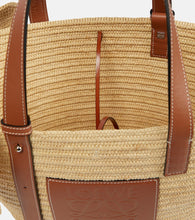 Loewe Elephant Basket raffia tote bag