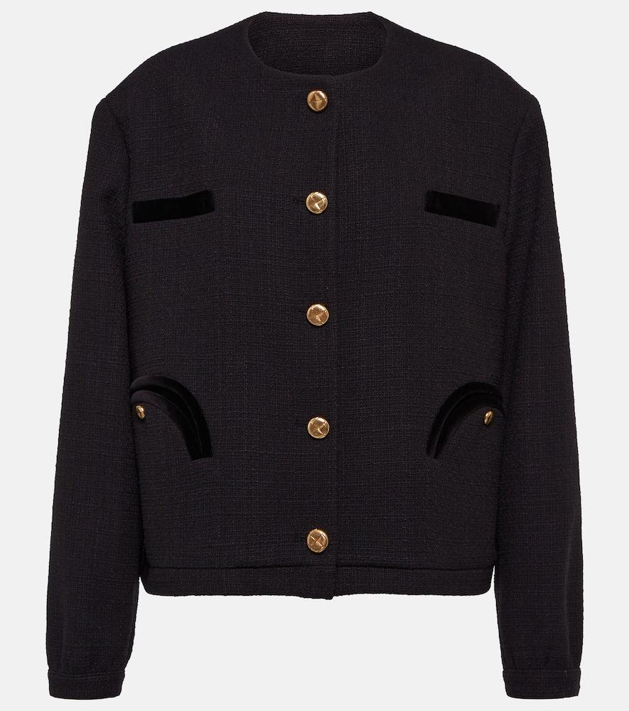 Blaze Milano Gliss cotton-blend boucl√É¬© jacket - Blaze Milano Gliss 棉混纺圈圈呢夹克