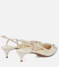 Valentino Garavani VLogo leather slingback pumps
