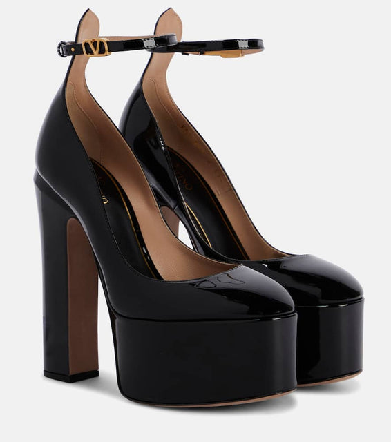 Valentino Garavani Tan-Go 155 leather platform pumps