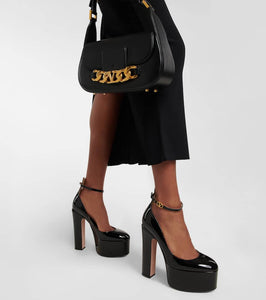 Valentino Garavani Tan-Go 155 leather platform pumps