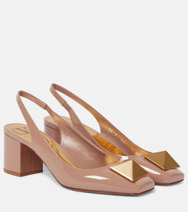 Valentino Garavani One Stud patent leather pumps