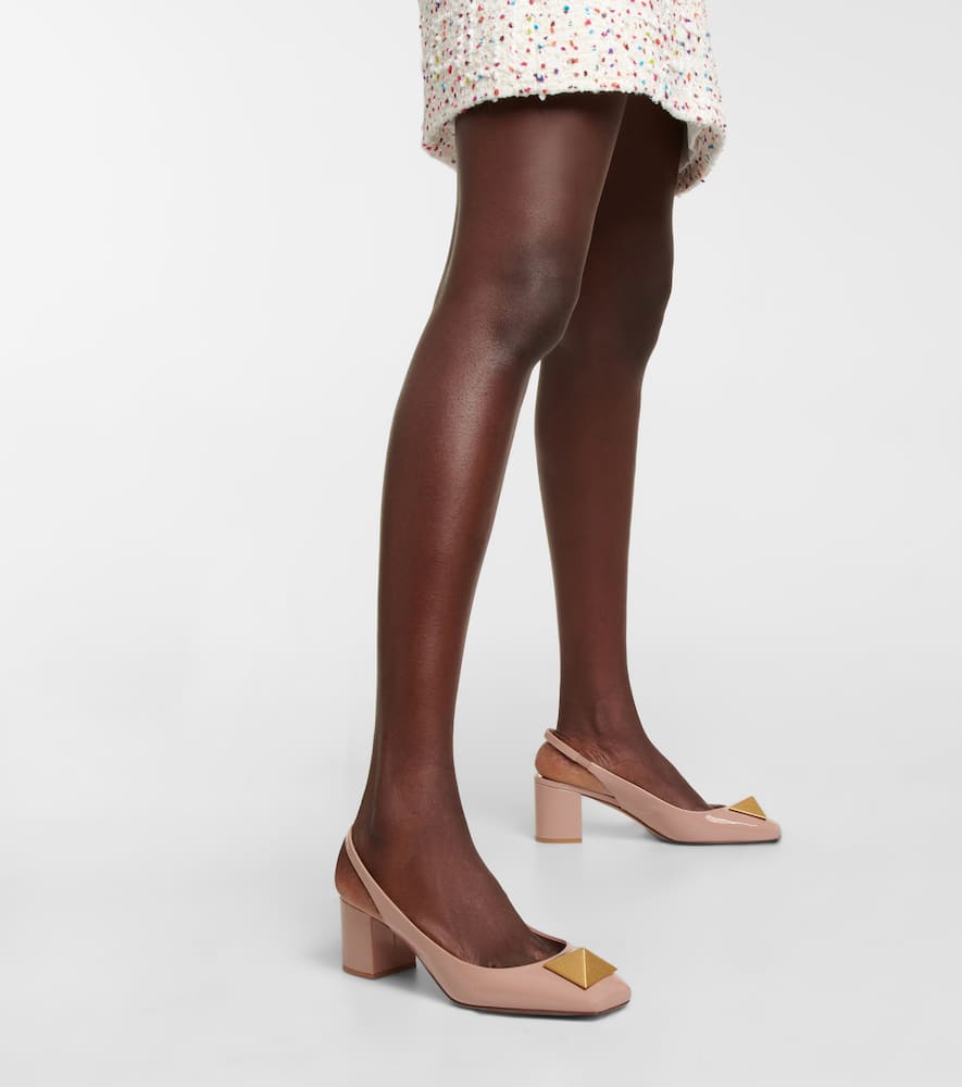 Valentino Garavani One Stud patent leather pumps