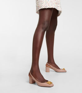 Valentino Garavani One Stud patent leather pumps