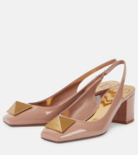 Valentino Garavani One Stud patent leather pumps