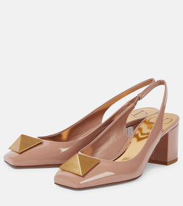 Valentino Garavani One Stud patent leather pumps