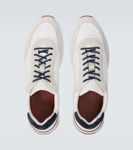 Loro Piana Weekend Walk suede-trimmed sneakers