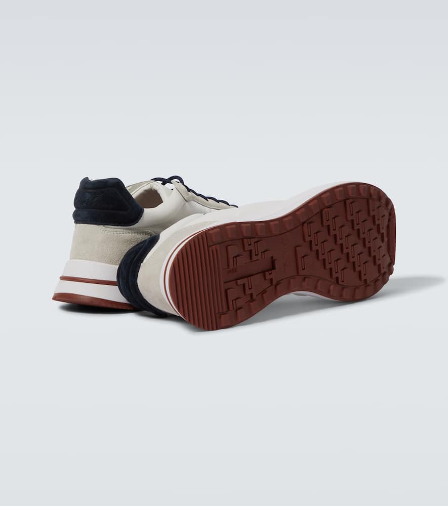 Loro Piana Weekend Walk suede-trimmed sneakers
