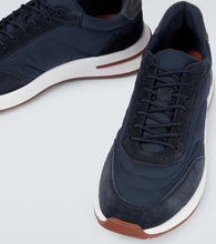 Loro Piana Weekend Walk suede-trimmed sneakers