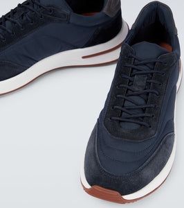 Loro Piana Weekend Walk suede-trimmed sneakers