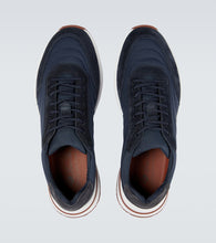 Loro Piana Weekend Walk suede-trimmed sneakers