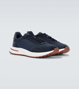 Loro Piana Weekend Walk suede-trimmed sneakers