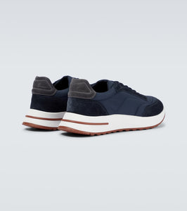 Loro Piana Weekend Walk suede-trimmed sneakers