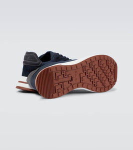 Loro Piana Weekend Walk suede-trimmed sneakers