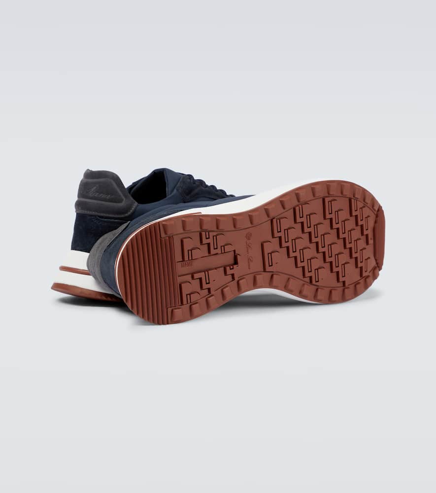 Loro Piana Weekend Walk suede-trimmed sneakers