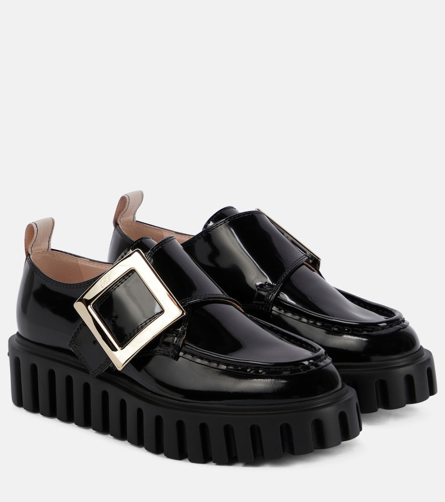 Roger Vivier Viv' Go-Thick patent leather platform loafers - Roger Vivier Viv' Go-Thick 漆皮厚底乐福鞋