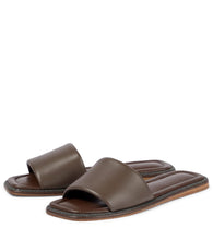 Brunello Cucinelli Embellished leather slides