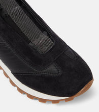 Brunello Cucinelli Monili suede-trimmed sneakers