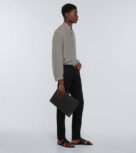 Saint Laurent Culver leather sandals