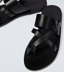 Saint Laurent Culver leather sandals