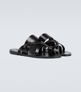 Saint Laurent Culver leather sandals